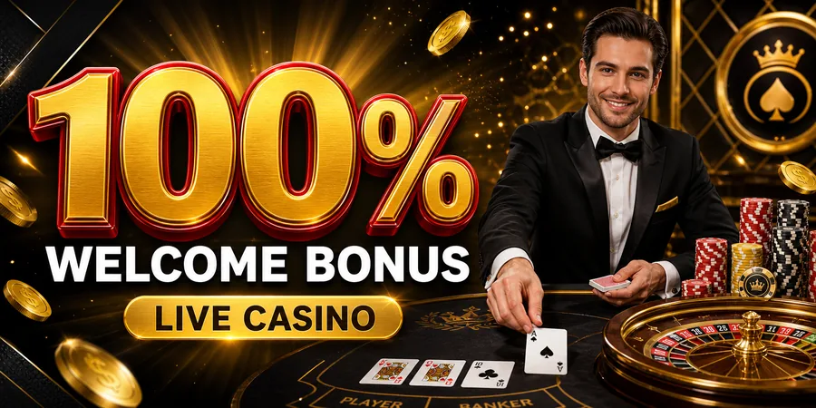 EVO33 live casino welcome bonus