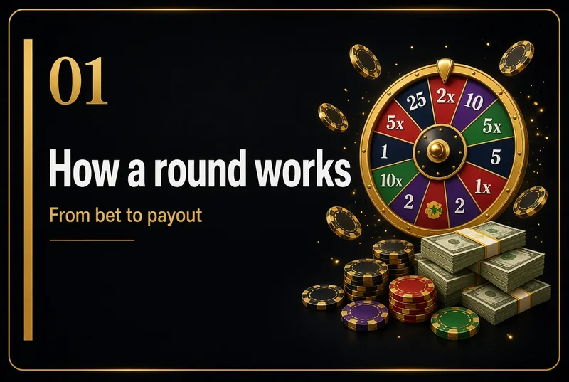 How a round of Crazy Time Live works, from bet to payout